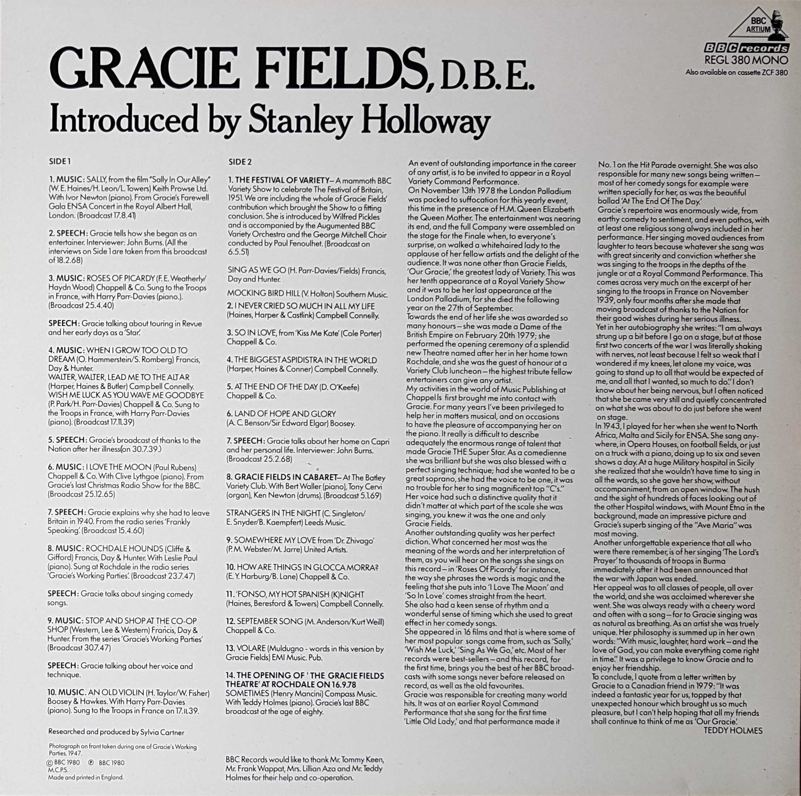 Back cover of REGL 380